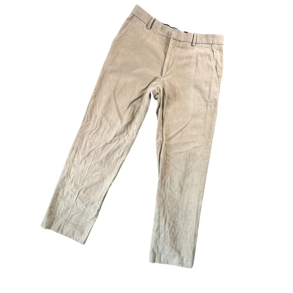 Banana Republic Mens Corduroy Pants 34x33 Khaki Tan Flat Front Classic Fit‎